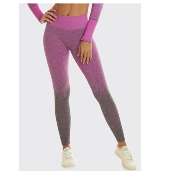 Koral Heathered Ombre Leggings Pink and Grey BNWT